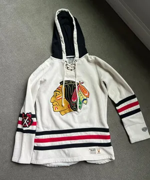 Old Time Hockey Blackhawks Hoodie thumbnail 1