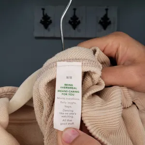 Aerie Sweatshirt Womens M Cream Oversized Henley Button Pullover Cozy Casual thumbnail 4