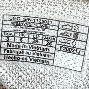 UGG Women's Sneakers Gray Size 8 Quilted Suede Lace Up Comfort Casual thumbnail 3