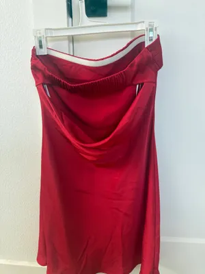 Princess Polly Strapless Dress Red thumbnail 2