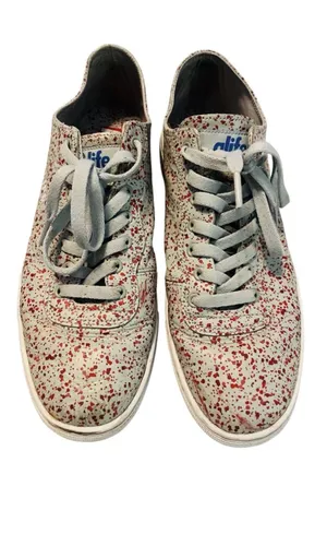Alife Speckled Gray and Red Sneakers thumbnail 1