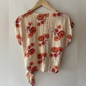 Madewell Twiggy Dandelion Floral‎ Print Wrap Top thumbnail 6