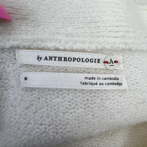 Anthropologie Size M Naomi Sweater Merino Wool Blend Boat Neck Oversized Slouchy thumbnail 6