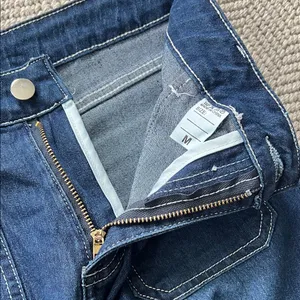 Classic Women's Dark Blue High Rise Straight-Leg Jeans thumbnail 8