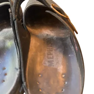 Mephisto Black Leather Mary Jane Comfort Clogs EU 39 US 8.5 9 Adjustable in EUC thumbnail 6