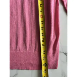 Banana Republic Silk Cashmere Sweater Womens Medium Pink Crew Neck Pullover M thumbnail 4