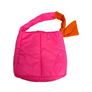 Caraa Sport Fractus Orange Pink Quilted Shoulder Bag Purse thumbnail 5