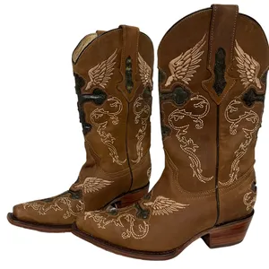 Rockin Leather Women’s Brown Western Boot 6.5 thumbnail 1
