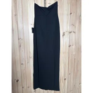 NWT Lulus After Hours Black Strapless Ruffled Maxi Dress Party Holiday Size S thumbnail 5