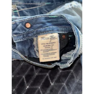 Miss Me Women's Blue Denim Embellished Low‎ Rise Signature Rise Cropped Size 25 thumbnail 7