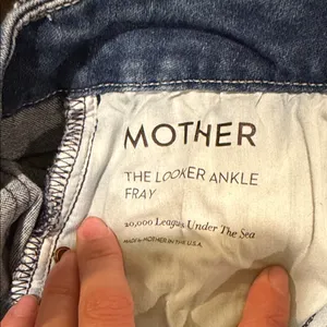 Women’s Mother The Looker Ankle Fray Jeans Wash 20,000 Leagues Under The Sea thumbnail 9