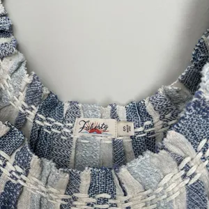 Faherty Size S Striped Annabelle Organic Cotton Blend Top Short Sleeve thumbnail 2
