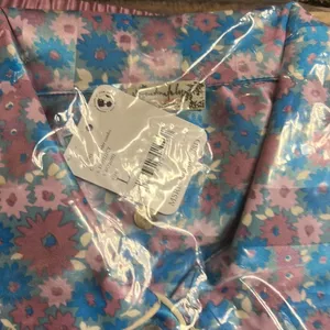 NWT Free People Pillow Talk Pajama Short Set Size L Cool Lavender Color Multi thumbnail 5