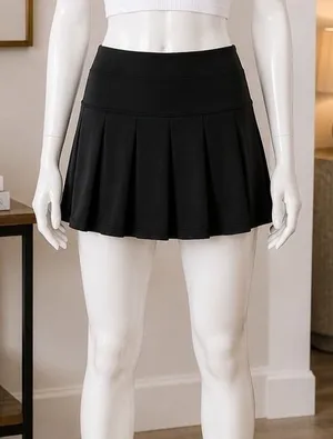 Jessica Simpson Womens Skort Black Pleated Athletic Tennis Golf Large thumbnail 1