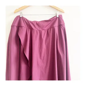 Halara Breezeful Midi Skirt Women 3X Burgundy High-Waisted Asymmetrical Cocktail thumbnail 6