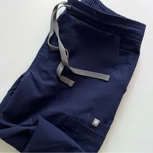 • Navy Blue High Waisted Yola Skinny Scrub Pants thumbnail 7