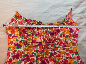 Princess Polly Barrett Mini Dress Multi Floral Size 12 Ruched Y2K thumbnail 10