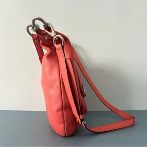 Coach Kirstin Coral Salmon Pink Leather Hobo Shoulder Bag‎ thumbnail 4