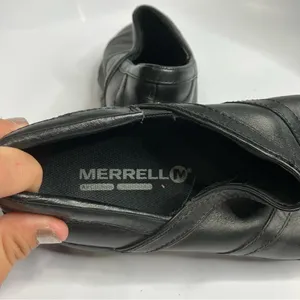 Merrell‎ black leather Mocs size 6 thumbnail 4