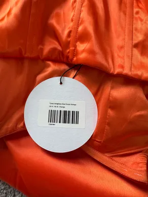 Net princess Polly orange satin prom dress thumbnail 8