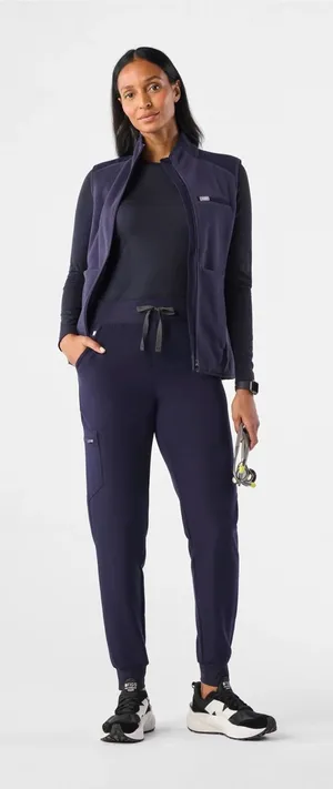 Figs Women’s Navy Zamora High-Rise Jogger Scrub Pants thumbnail 1