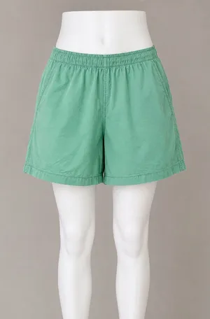 Old Navy Womens Green Elastic Waist Cotton Pull On Shorts Size Large Coastal‎ thumbnail 1