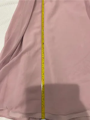 Alfred Angelo Blush Pink Strapless Chiffon Dress thumbnail 7