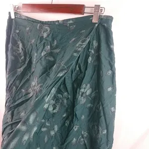Norton McNaughton 14 Forest Green Floral Victorian Tapestry Skirt Plus thumbnail 12