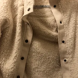 Sherpa Fleece Jacket Warm Long Sleeve Button Down Fuzzy Faux Wool with Pockets S thumbnail 9