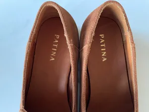PATINA women's brown suede leather pointy toe slip on flats loafers Size US8 New thumbnail 2