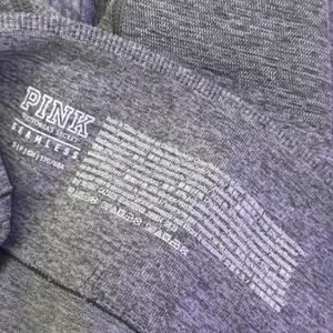 VS‎ PINK Seamless High Waist Leggings Workout Tights Cutout Size S Athleisure thumbnail 4