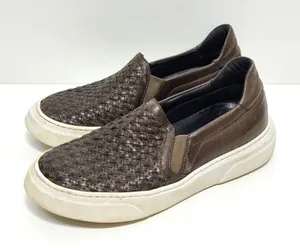 M. Gemi Cerchio Leather Slip On Shoes in Brown Size 6‎ thumbnail 1