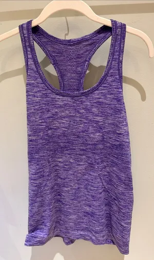 lululemon athletica Heathered Purple Racerback Tank thumbnail 1