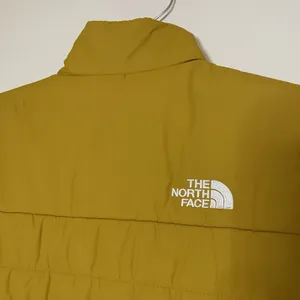 The North Face Yellow full zip lightweight nylon quilted jacket Medium thumbnail 6