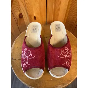 BIO Nature Womens Shoes Sz EU 38 US 7.5-8 Adanex Wedge Sandals Red thumbnail 2