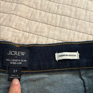 J. Crew dark wash Slim wide-leg sailor jean in all-day stretch 27”​ thumbnail 9