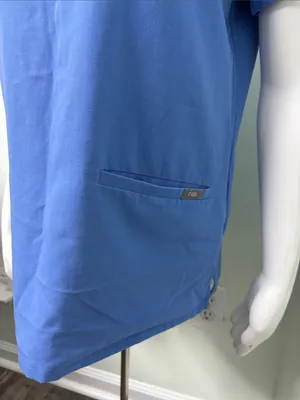 FIGS Catarina Ceil Blue Small Scrub top thumbnail 8