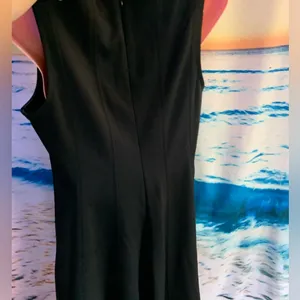 APT9 Sleeveless A-Line Black Knee Length Pleated Dress Size SM Zipper Back thumbnail 7