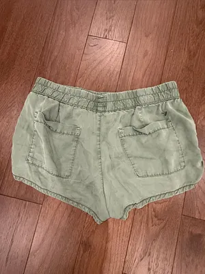 American Eagle Outfitters Green Pull On-Style Shorts Size Large - C27-185 thumbnail 4
