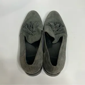 Stuart Weitzman‎ Guido gray leather tassel loafers women’s size 8.5 professional thumbnail 5