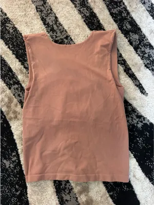 Free People Intimately Tan Pink Fitted Tank Top thumbnail 2