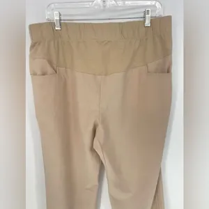 Two hearts, maternity tan pants,‎ size large thumbnail 3