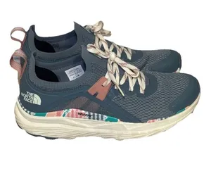 North Face Women's Vectiv Hypnum Gray Pink Hiking Shoes Size 9 Running Walking thumbnail 1