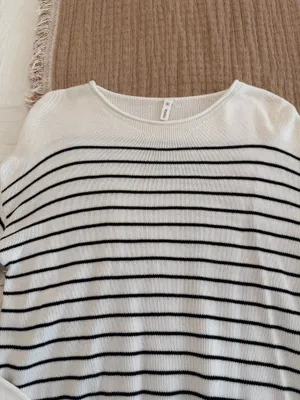 Wishlist Black & White Striped Sweater thumbnail 6