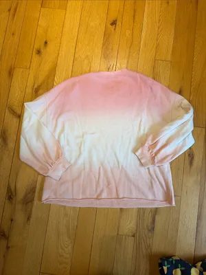 RAILS REEVES Pink Peach Dip Dye Pullover Sweatshirt Medium - C51-048 thumbnail 8