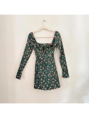 House of CB Malika Green Floral Corset Mini Dress thumbnail 2