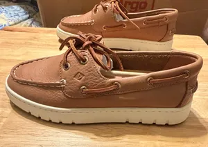 Sperry NIB women’s 5.5 Keely Boat leather shoe Tan/Bronzer - never worn $110 thumbnail 2