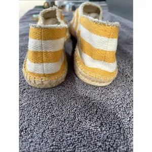 TORY BURCH Fray Stripe Espadrille Flat In Citrus, Size 11, NWOT thumbnail 7