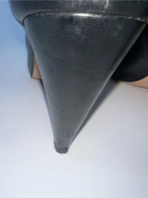 Vince Camuto Ruched Peeptoe Bootie w/Silver Metal Accent Working Zipper-Size 9.5 thumbnail 15