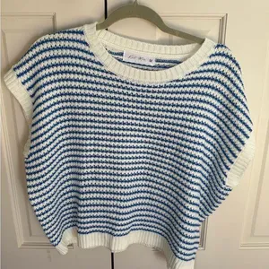 NWOT Knit Mix Short Sleeve Top thumbnail 1